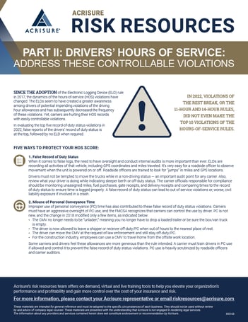 hours of service rules 2023
